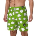 thumbnail image 2 of Balery Funny Sheep Doing Yoga Mens Swim Trunks Swim Shorts for Men Quick Dry Inseam Beach Shorts with Compression Liner Pocket-Large, 2 of 9