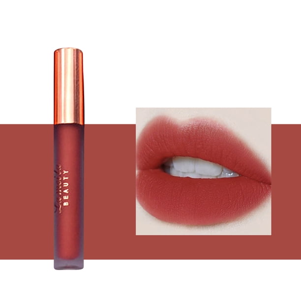 Xihbxyly Ofertas de venta de Lightling Labial mate para mujer, resistente al desvanecimiento, de terciopelo mate, 5 ml