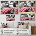 thumbnail image 4 of Designart "Frontyard Oasis A Pink Farmhouse" Farm Floater Framed Wall Art Print, 4 of 7
