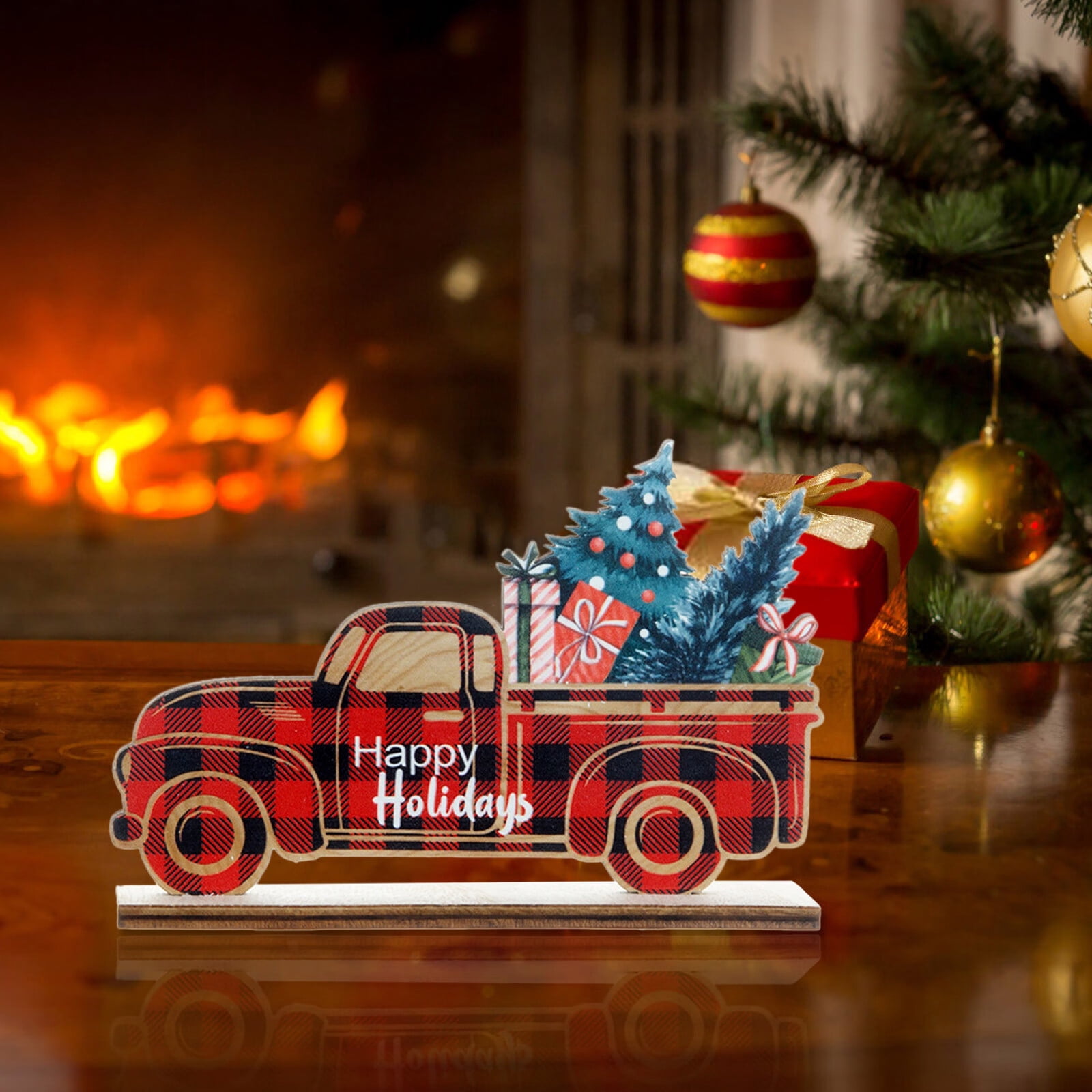 Home Decor Christmas Tree Ornaments Little Red Truck Christmas