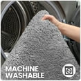 thumbnail image 6 of Bathroom Rugs,24"x43",Non Slip Shower Bath Room,Extra Soft and Absorbent,Bath Mats for Bathroom Floor,Machine Wash Dry Carpet Mat for Tub,24"x43"Gray, 6 of 7