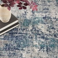 thumbnail image 6 of Nourison Passion Modern Painterly Indoor Area Rug Ivory Teal 8' x 10', 6 of 12