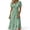 Green A, variant on Dresses for Women Short Sleeve V-Neck Wrap Midi Dress Summer Plus Size Casual Vacation Sundress
