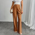 thumbnail image 2 of High Waisted Work Pants for Women Business Casual Outfits Office Dressy Pants Trousers with Pockets Wide-Leg Pants, 2 of 5