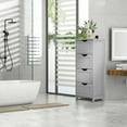 VINGLI Bathroom 4 Drawers Storage Organizer Freestanding Bathroom Floor Side