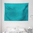 thumbnail image 1 of Abstract Tapestry, Spiral Lines with Pastel Colored Drop Shapes Rain Inspired Artsy Tile, Wall Hanging for Bedroom Living Room Dorm Decor, 80W X 60L Inches, Blue and Multicolor, by Ambesonne, 1 of 2