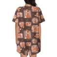 thumbnail image 6 of Rateoe Beautiful Fox Pattern Women's Short-Sleeved Pajama Set - 2 Piece Soft and Lightweight Sleepwear Set-X-Large, 6 of 7