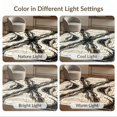 thumbnail image 7 of ODIKA 3'x5' Ultra-Soft Throw Mat, Abstract Linework Vein Motifs Veined Streaks Flow Symmetrical Swirl Flowing None Washable, Bare feet friendly, Easy Care Indoor rug for Bedside, Vanity, 7 of 7