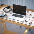 thumbnail image 3 of Long Mouse Pads for Desk,White Cow Dot Pattern Desk Mats on Top Of Desks, Desk Mouse Pad Extra Large with 3mm Non-Slip Base and Stitched Edge for Gaming,Office,Work,Home 35.4"x15.7", 3 of 6