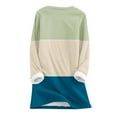 thumbnail image 4 of IROINNID Long Sleeve Shirts for Women Winter Discount Women's Large Loose Plush Top Thickened and Velvet Wool Warm Undershirt,Green, 4 of 4