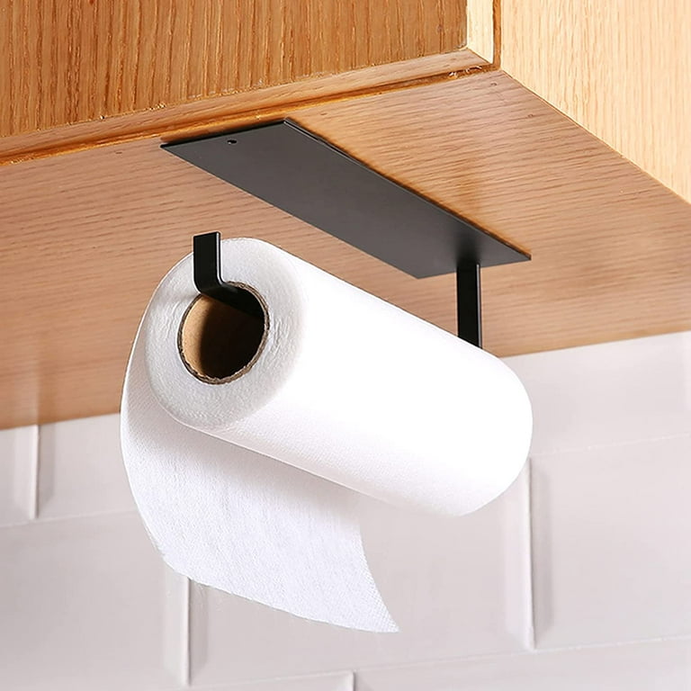 Kitchen Roll Paper Holder, 304 Stainless Steel Paper Roll Holder, No  Drilling Wall Mounted 3M Self-Adhesive 3M Adhesive Stainless Steel Paper  Roll Holder For Kitchen Toilet Bathroom 