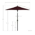 thumbnail image 5 of California Umbrella Pacific Trail Series Patio Market Umbrella in Pacifica with Aluminum Pole Aluminum Ribs Push Button Tilt Crank Lift, 5 of 5