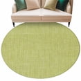 thumbnail image 2 of Vintage Fruit Green Round Area Rug 7 FT,Non Slip Living Room Area Carpet,Farmhouse Retro Solid Color Linen Texture Washable Soft Circular Rug Floor Carpet for Bedside Office Play Room Classroom, 2 of 9