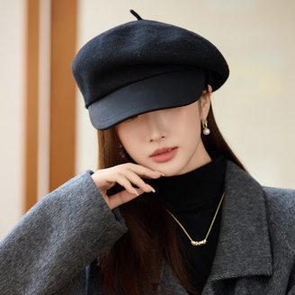 2544 Women\'s Octagonal Hat Newsboy Hats And Caps Beret Women Newsboy Caps PanPacSight Womens Bert Newsboy Octagonal Cap Wool Visor  main image 3