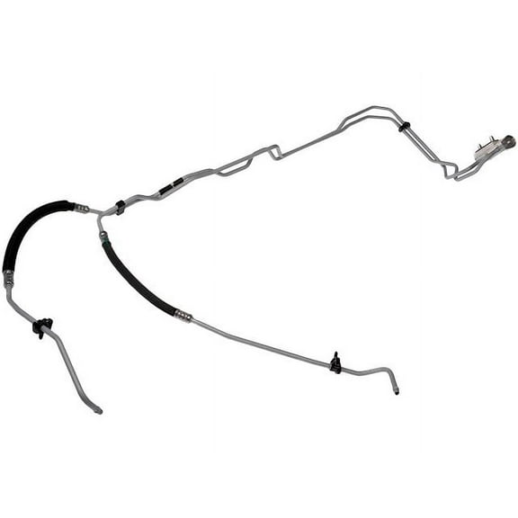 Inlet and Outlet Auto Trans Oil Cooler Hose Assembly - Compatible with 2014 - 2019 Chevy Silverado 1500 2015 2016 2017 2018