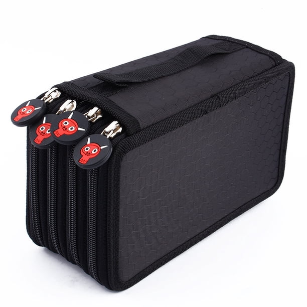 Estuche para lápices 72 ranuras de inserción Portalápices de gran capacidad Tela Oxford Bolsa para bolígrafos multicapa Organizador de bolígrafos de gran capacidad para ANGGREK Otros