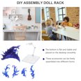thumbnail image 4 of SHISUYAN Flat Bottom Action Figure Stand Plastic For Collectors 1 Set 3.9x3.7x2.9in, 4 of 8