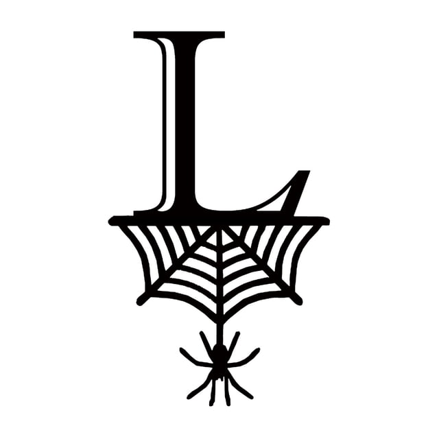 Xihbxyly Colgante de Letras de Halloween, 26 Diseños Del Alfabeto, Decoración de Telaraña, Decoración para Fiesta de Halloween, Regalo para Amigos y Familiares, Hogar, Oficina, Patio de La Escuela, M