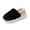 Black, variant on Womens Closed Back Fuzzy Slippers Bubble Fleece Lined Platform Warm Plush Non Slip House Slippers