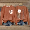 thumbnail image 6 of Winter Savings Clearacne Fall Sweatshirts for Women Women's Baseball Print GameDay Crew Neck Multi Color Multi Size Crew Neck Hoodless Long Sleeve Sweatshirt, 6 of 9