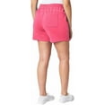 thumbnail image 2 of Mondetta Womens Midweight Ribbed Scuba Short (Raspberry Sorbet,XX-Large), 2 of 4