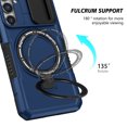 thumbnail image 3 of Allytechgroup Magnetic Case for Samsung Galaxy Note 20 Ultra with Lens Slide Cover, [Non-Slip] [Military Grade Protection] Slim Shockproof Ring Stand Case Support Wireless Charging, Royalblue, 3 of 10