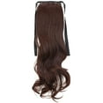 thumbnail image 2 of SAYFUT 18" 22" Straight/Curly Binding Tie up Ponytail Wrap Around Synthetic Hair Extensions Hairpiece One Piece, 2 of 3