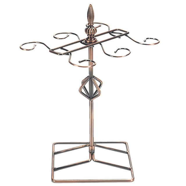 Inteprter Encimera Soporte para copa de vino Creativo Simple Barra de cocina Estante de almacenamiento Estante de copa de escritorio de hierro forjado Utensilios de cocina Inteprter HA019881-00