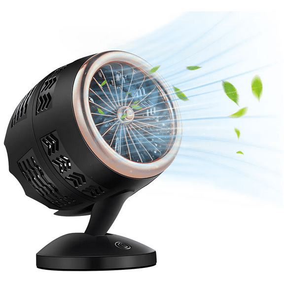 Ventilador De Mesa Portátil Usb Doble Turbo Silencioso