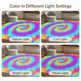 thumbnail image 7 of ODIKA Ombre Swirl Boho Gradient Abstract Hippie Marbled Wave Tie Dye Refined for Hallway, Study Room, Playroom, Non-Slip Low Profile, 7 of 7