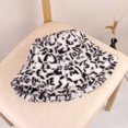 thumbnail image 5 of CoCopeaunts Bucket Hat for Men Leopard Pattern Fisherman Hat for Women Outdoor Warm Keeping Plush Basin Hat in Autumn Winter, 5 of 8