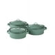 thumbnail image 1 of Juego De 3 Budineras Con Tapa Cinsa De Peltre Color Menta, 1 of 3