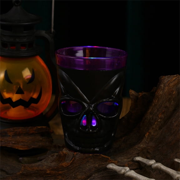 YSKING Plastic Halloween LED Light-Up Wine Glasses