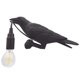 thumbnail image 2 of Aplique de pared para el hogar, resina, pájaro, lámpara de pared, sala de estar, lámpara de enchufe E14, derecho de pájaro, negro, enchufe de EE. UU., Luz de pared Scienceny HA003392-10B, 2 of 7