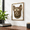 Cigar dog - 1, variant on Assorted Animals - 5 Wall Sculptures with Metal Frame for Home Office Decor