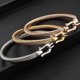 thumbnail image 1 of Pulsera Elegante pulsera fina de acero inoxidable con cable y Ho, 1 of 5