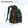 thumbnail image 4 of Mochila con estampado de huellas de animales y arcoíris, ideal para portátiles, viajes, senderismo, negocios, para mujeres y hombres., 4 of 5