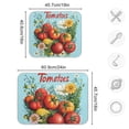 thumbnail image 4 of Yayeee Dish Drying Mat for Kitchen Counter 16"x18" Microfiber Absorbent Pad, Orange Floral Tomatoes, 4 of 7