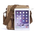 thumbnail image 5 of Gootium Messenger Bag Small Canvas Shoulder Bag Vintage Satchel Cross Body Purse, Khaki, 5 of 6