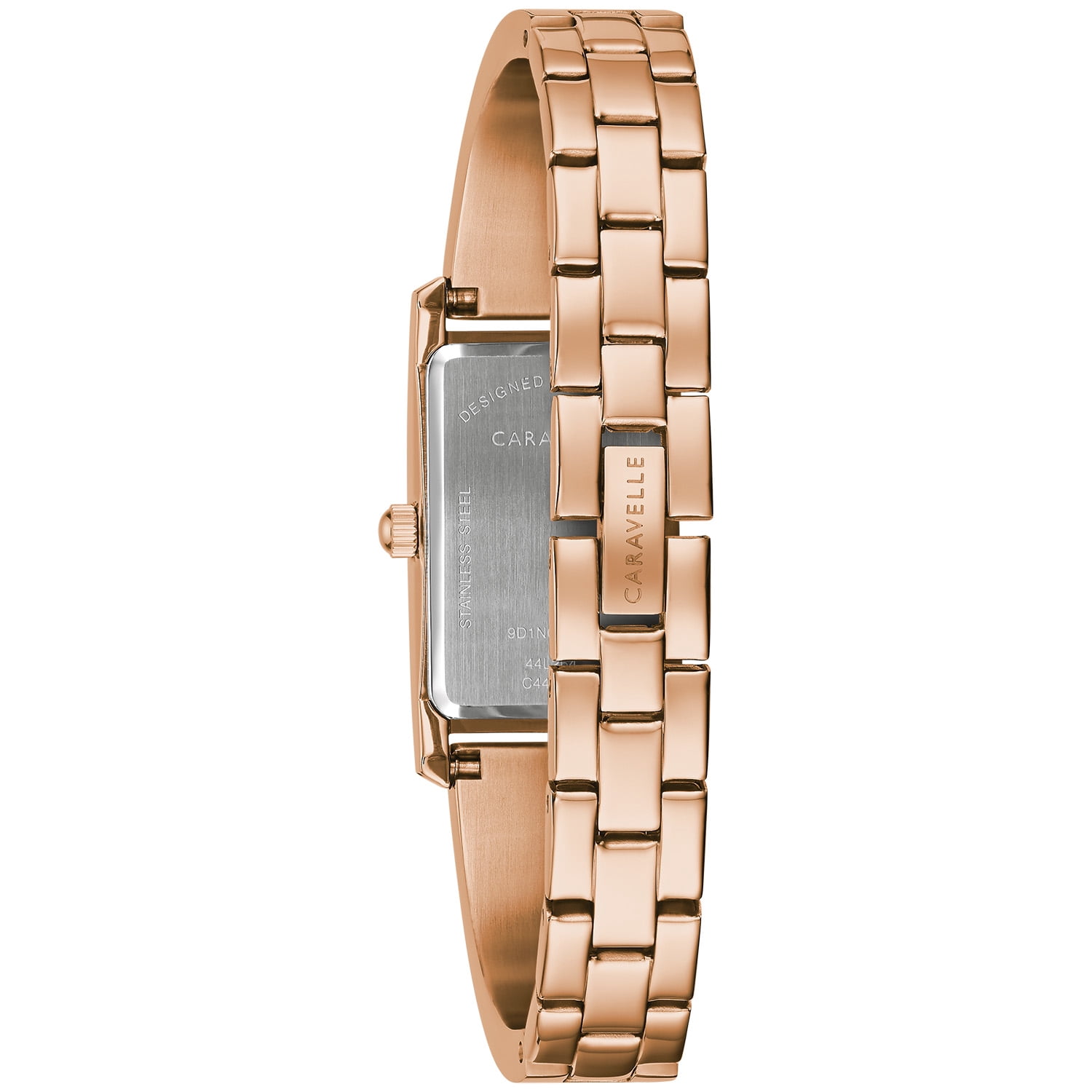 Caravelle by Bulova Women's Rose Gold-Tone Bangle Watch 44L264
