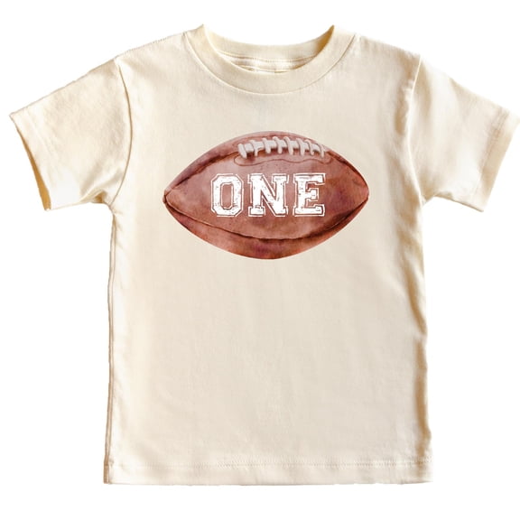 One Distressed 1st Birthday Sports Themed T-Shirts for Baby Boys First Sports Birthday Natural Shirt 12 Months