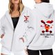 thumbnail image 1 of WILLBEST Sudadera con Capucha para Mujer, Estilo Casual, con Estampado Navideño, Cremallera, Manga Larga, Bolsillo y Cordón Ajustable Chica​​, 1 of 8