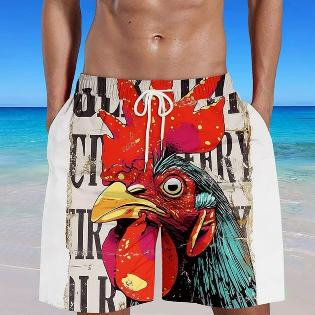 Puntoco Pantalones Cortos Con Estampado Hawaiano Para Hombre, Pantalones Cortos Con Bolsillo Y Cordón, Color Xxxxl