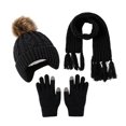 thumbnail image 5 of Little/Big Kids Winter Casual Hat Toddler Scarf and Glove Set with Knit Winter Hat, 5 of 6