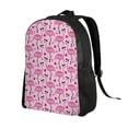 thumbnail image 2 of Honeii Cute Watermelon Flamingo Print Laptop Backpack for Work, College, Travel, Daily Backpacks for Men Women, Sport Rucksack,Computer Bag, 2 of 8
