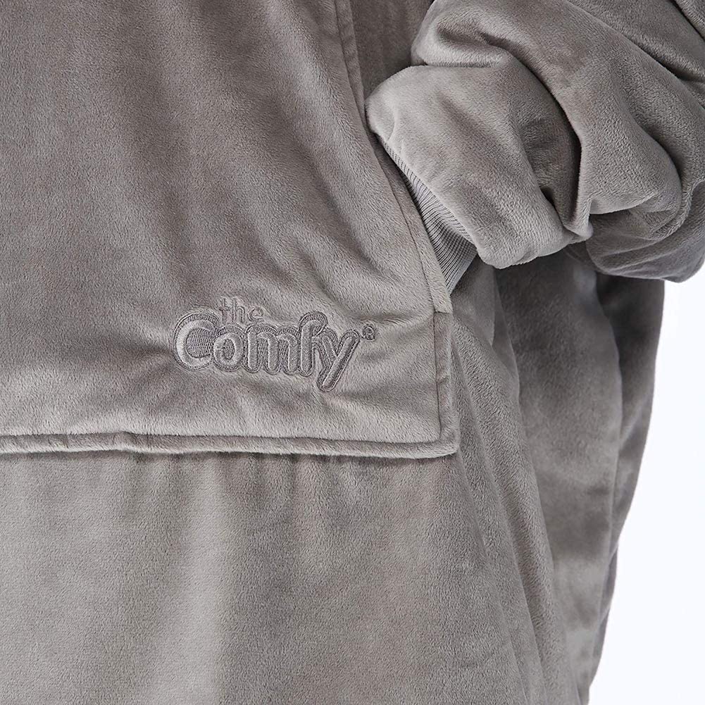 The Comfy Original Oversized Microfiber Wearable Blanket for Adults, Grey - image 5 of 5