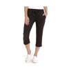 Eddie Bauer Women's Stretch Soft Cotton Blend Elastic Waistband Capri Pants (Black, XXL)