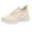 Beige, variant on XIMIN Women's Mesh Sports Shoes - Lightweight Breathable Running Sneakers for Spring Summer Fall, Casual Walking Shoes (Yellow, 6.5)