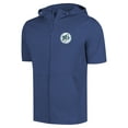 thumbnail image 2 of Men's Levelwear Royal Seattle Mariners Recruit Short Sleeve Full-Zip Hoodie, 2 of 3