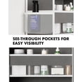 thumbnail image 5 of FOUKUS Over The Door Organizer with 4 Large Clear Pockets 8 Mesh Side Pockets - 50LB Heavy Duty Behind Door Storage, Door Hanging Storage for Closet Bathroom Pantry Nursery Laundry, 5 of 8